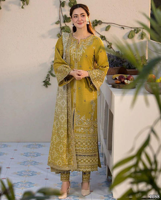 Sapphire 3PC Embroidered Lawn Suit