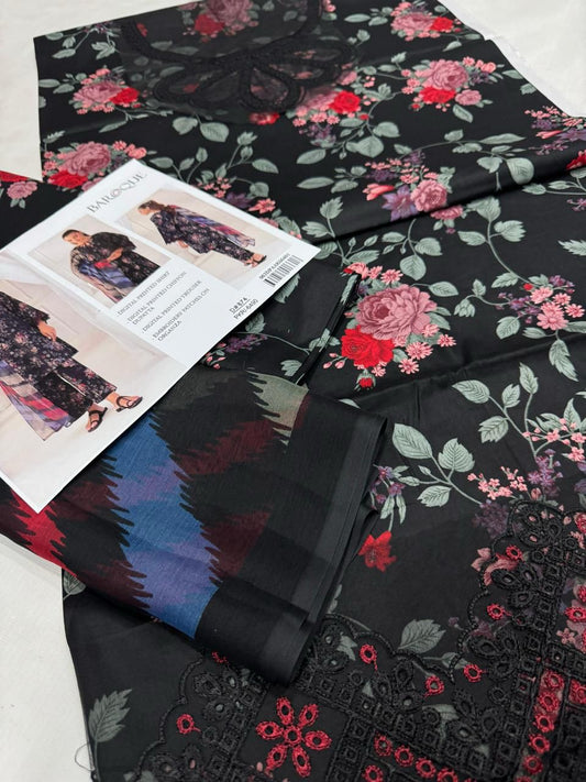 Baroque 3PC Embroidered Lawn Suit