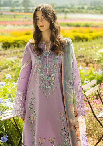 Sapphire 3PC Embroidered Lawn Suit