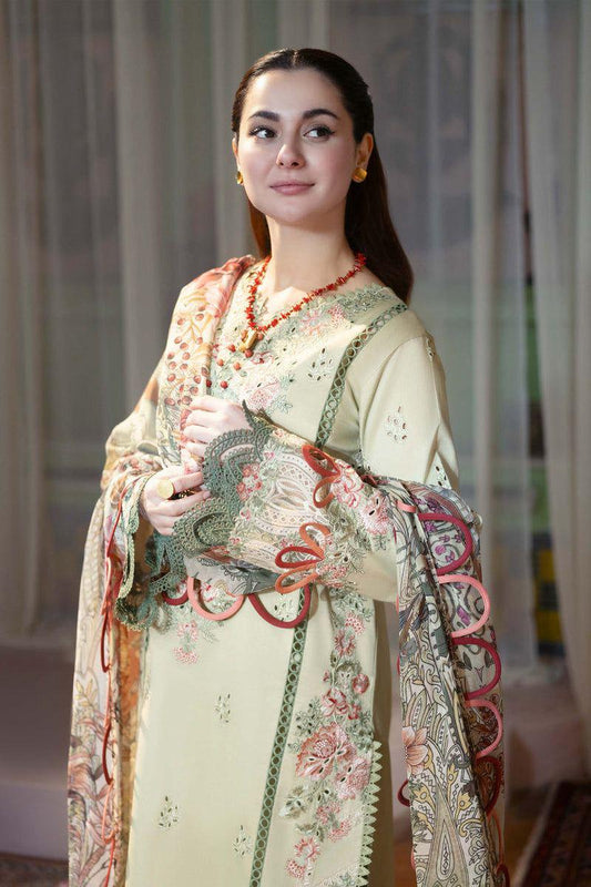 Sapphire 3PC Embroidered Lawn Suit