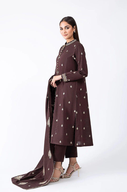 Sapphire 3PC Embroidered Lawn Suit