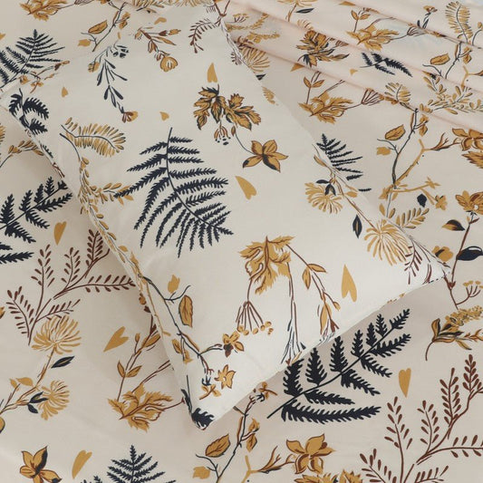 Fern Beige - Bed Sheet Set