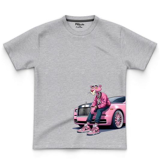 LEFTOVER - COTTON -PINK PANTHER CAR TEE
