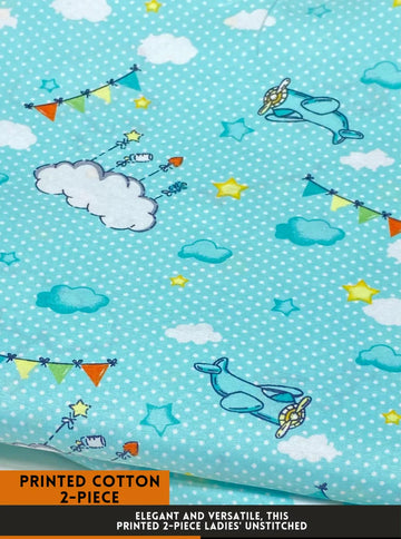 2 Piece Printed Summer Cotton