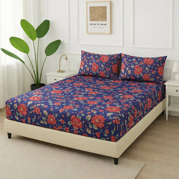 Rose LILY -Fitted Bedsheet Set