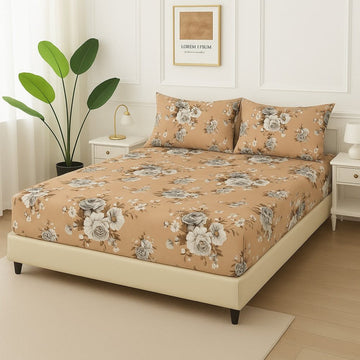 Skin Tulips -Fitted Bedsheet Set